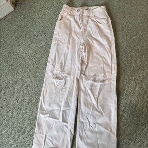 Closed Cream High-Waist Jeans